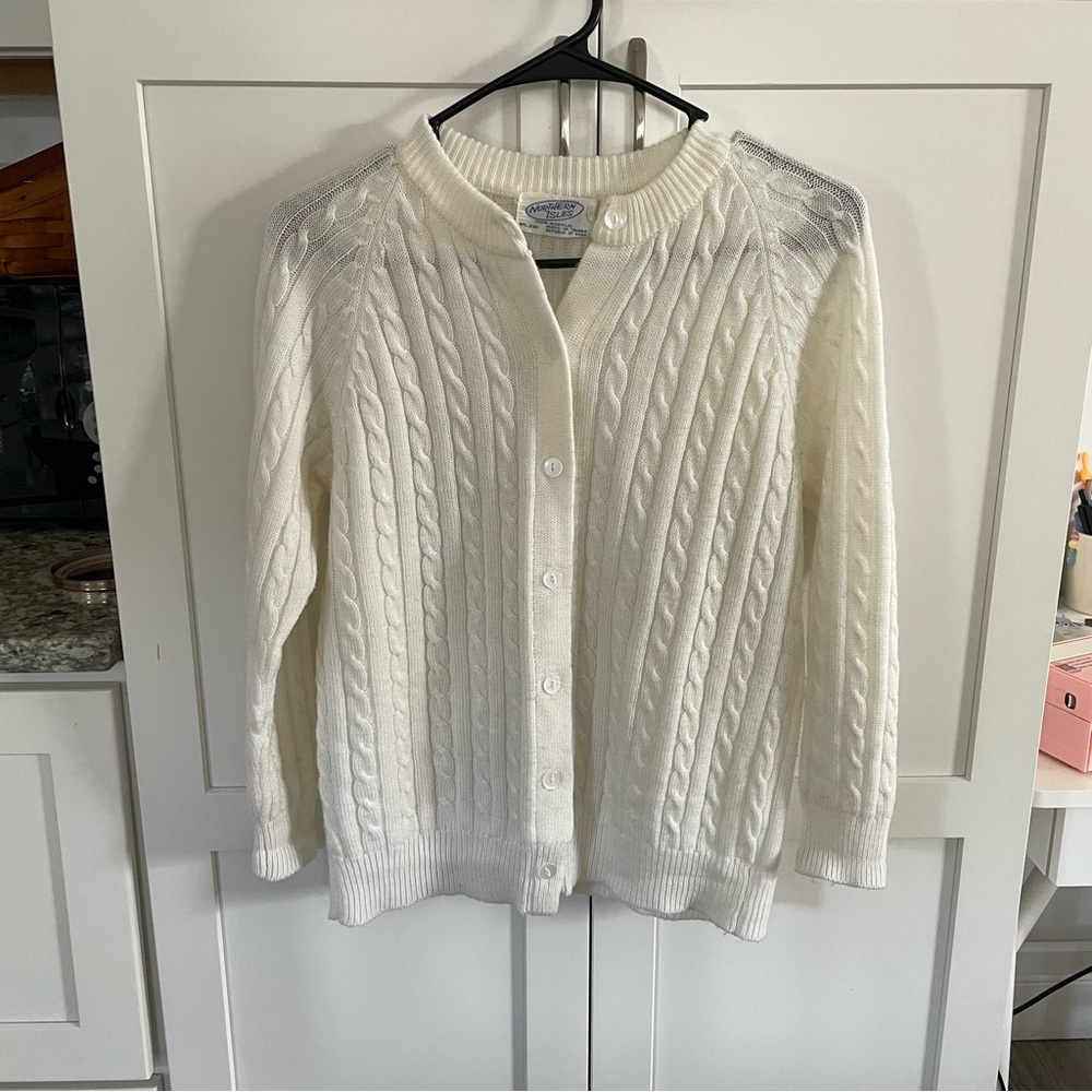 Northern Isles Vintage Cable Knit Cardigan